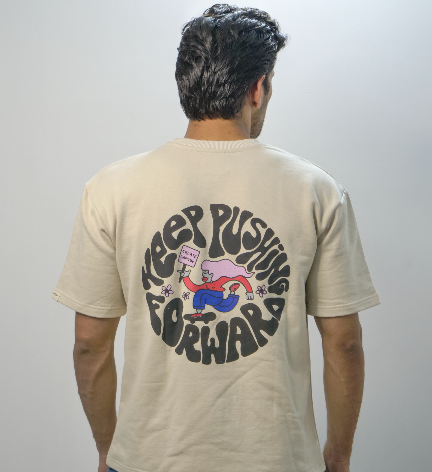 Keep Pushing Forward Oversized T-Shirt