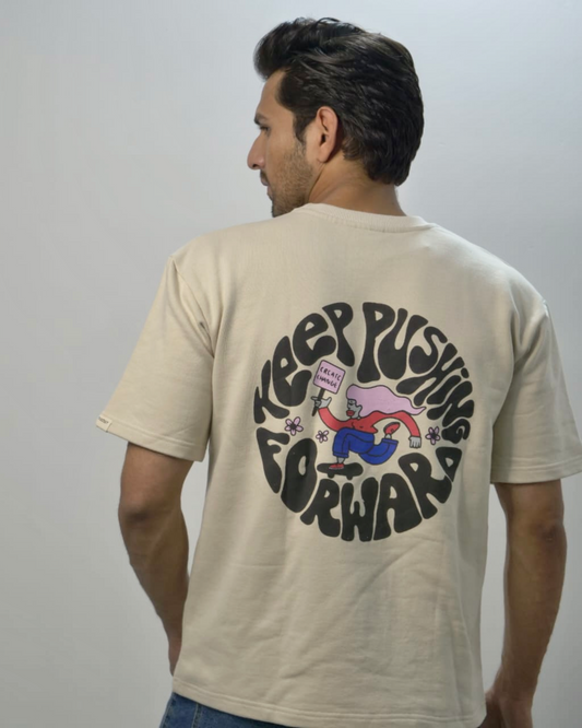 Keep Pushing Forward Oversized T-Shirt