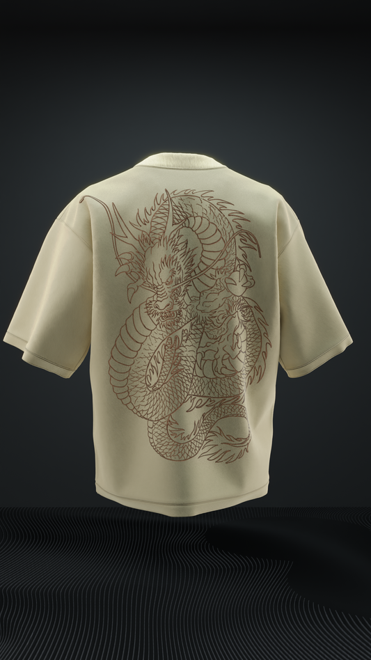 Japanese Dragon Oversized T Shirt